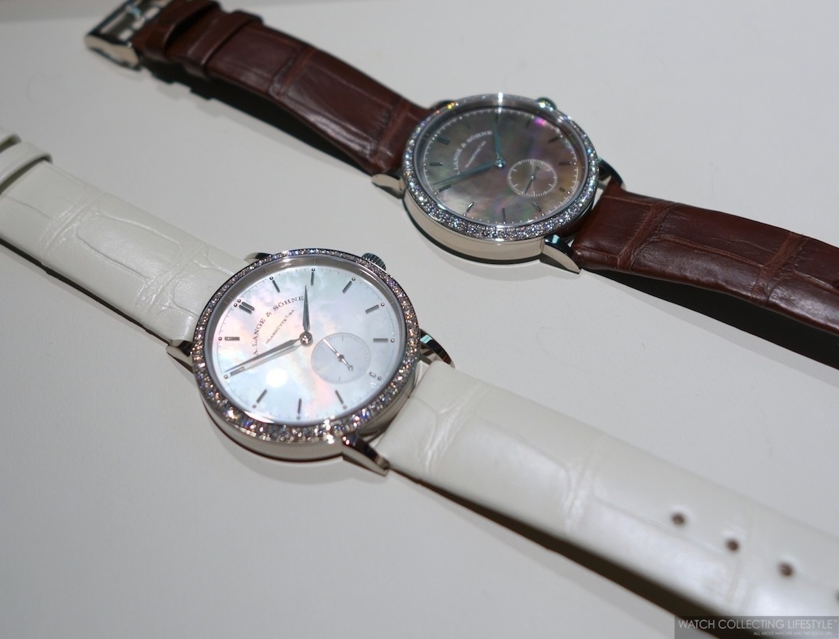 SIHH 2014: A. Lange & Söhne Saxonia Jewellery with Mother-of-Pearl 